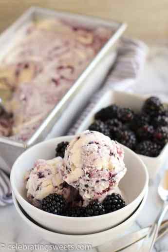 No-Churn-Vanilla-Blackberry-Swirl-Ice-Cream-3